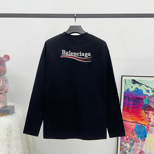 バレンシアガコピー  コーラ刺繍ファッション長袖シャツ