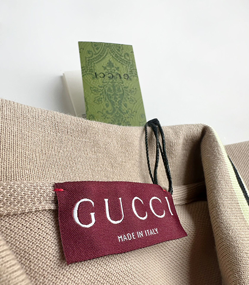 グッチスーパーコピー 新しい刺繍ロゴ半袖ポロシャツ