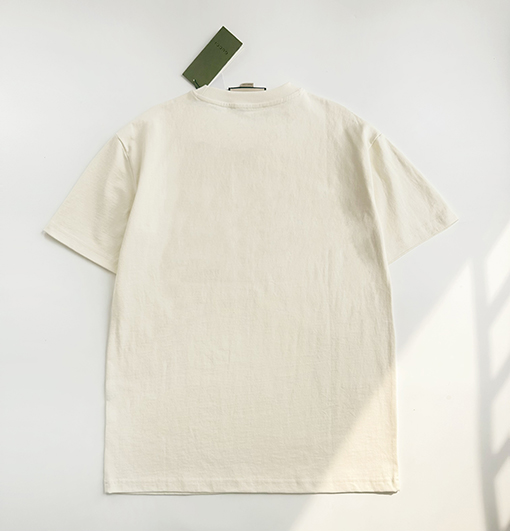 グッチ フロント刺繍ロゴ半袖Tシャツ