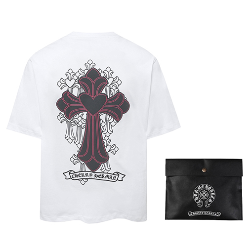 クロムハーツコピー クロスプリント半袖Tシャツ