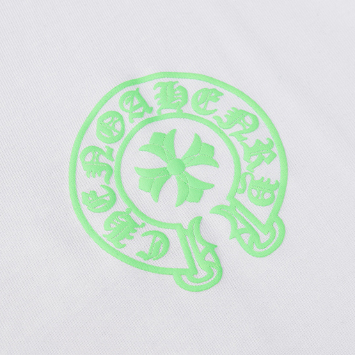 クロムハーツコピー 馬蹄サンスクリットプリント半袖Tシャツ