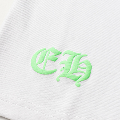クロムハーツコピー 馬蹄サンスクリットプリント半袖Tシャツ