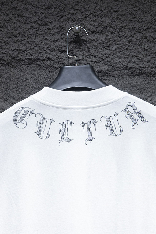 クロムハーツ 胸の刺繍ロゴ半袖Tシャツ