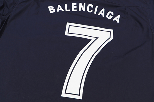 バレンシアガ サッカーNo.7プリントサッカー長袖シャツBlokecoreジャージジャケット