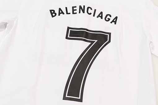 バレンシアガ  サッカーNo.7プリントサッカー長袖シャツBlokecoreジャージジャケット