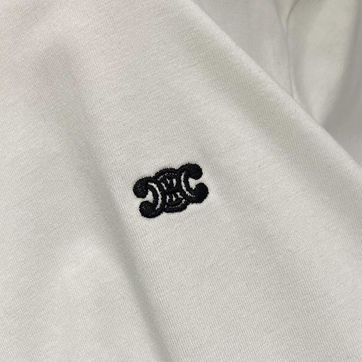 セリーヌスーパーコピー 新しいシリーズのロゴ半袖Tシャツ