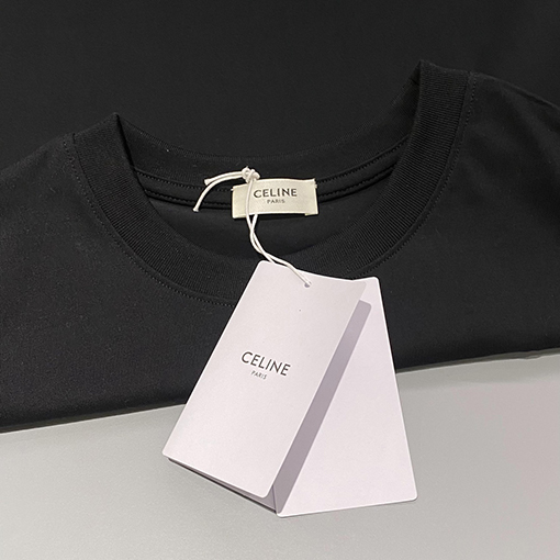 セリーヌスーパーコピー 新しいシリーズのロゴ半袖Tシャツ