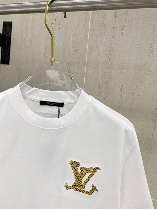 ルイヴィトン 新しいファッションシリーズのロゴ半袖Tシャツ