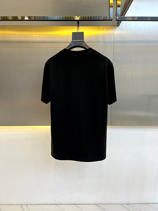 サンローランコピー クラシックパターンロゴ半袖Tシャツ