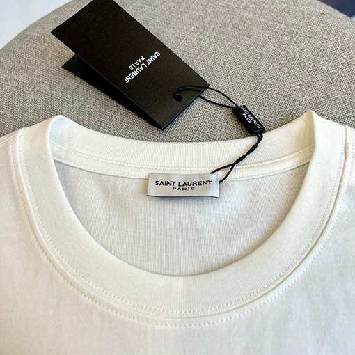 サンローランコピー クラシックパターンロゴ半袖Tシャツ