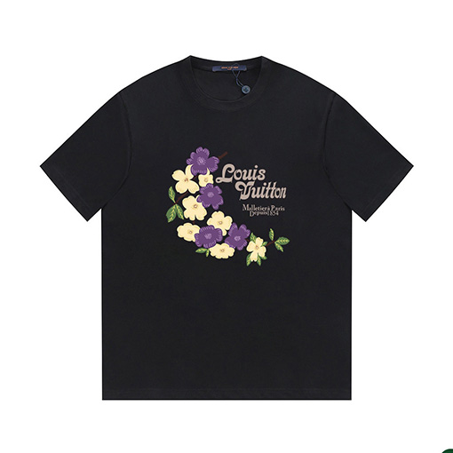 ルイヴィトン LV フラワーアルファベット半袖Tシャツ