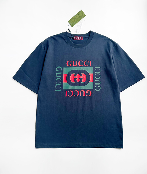 グッチスーパーコピー フロント Gucci プリント半袖Tシャツ
