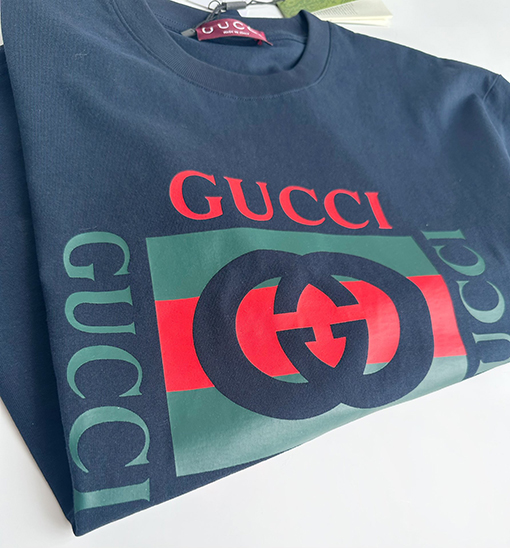 グッチスーパーコピー フロント Gucci プリント半袖Tシャツ