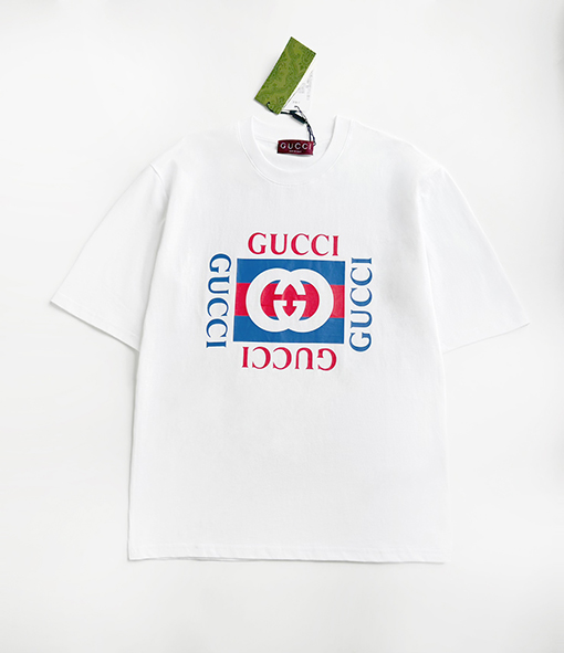 グッチスーパーコピー フロント Gucci プリント半袖Tシャツ