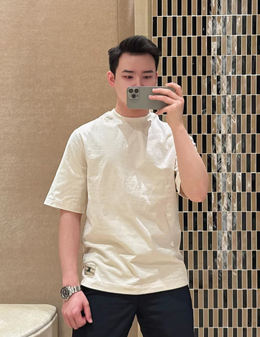 バーバリー 新しい馬術騎士軍馬ラベル半袖Tシャツ