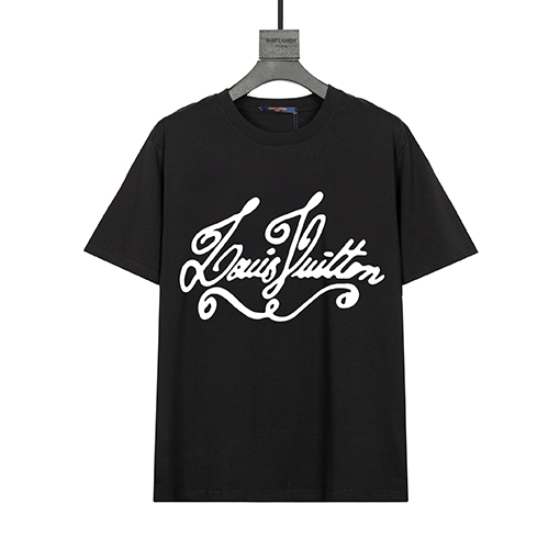 ルイヴィトン プリントラウンドネック半袖Tシャツ