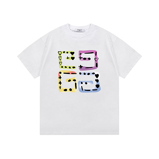 ジバンシイスーパーコピー プルラックリブロゴプリント半袖Tシャツ