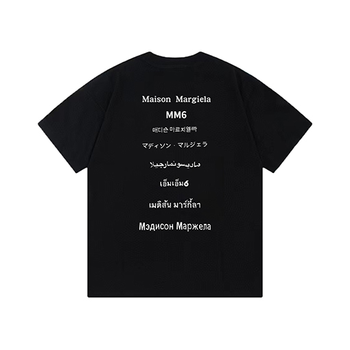 マルタンマルジェラコピー  アルファベットロゴプリント半袖Tシャツ