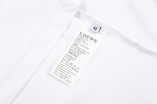 ロエベ リブロゴプリント半袖Tシャツ