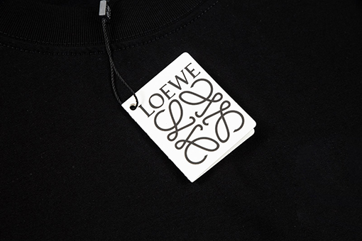 ロエベ リブロゴプリント半袖Tシャツ