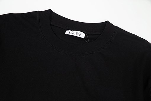 ロエベ リブロゴプリント半袖Tシャツ