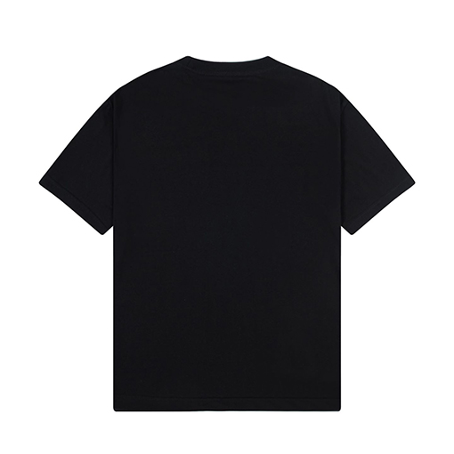 ロエベスーパーコピー ロゴプリントファッションプルラックリブ半袖Tシャツ