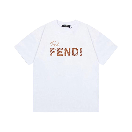 フェンディコピー クラシックロゴプリント半袖Tシャツ