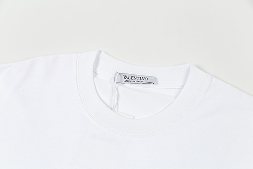ヴァレンティノ ロゴ刺繍ラウンドネック半袖Tシャツ