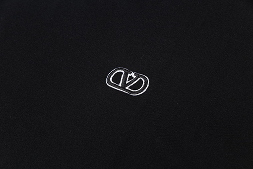ヴァレンティノ ロゴ刺繍ラウンドネック半袖Tシャツ
