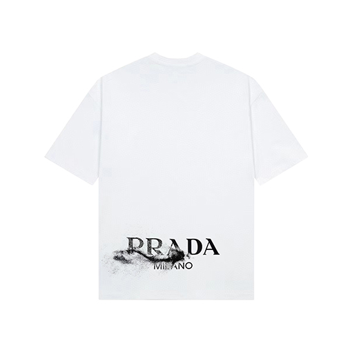 プラダ ロゴプリントハイエンド半袖Tシャツ