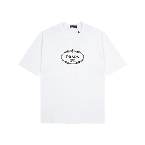 プラダ ロゴプリントハイエンド半袖Tシャツ