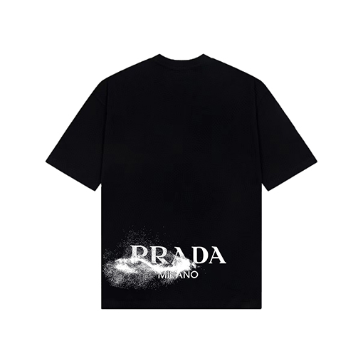 プラダ ロゴプリントハイエンド半袖Tシャツ