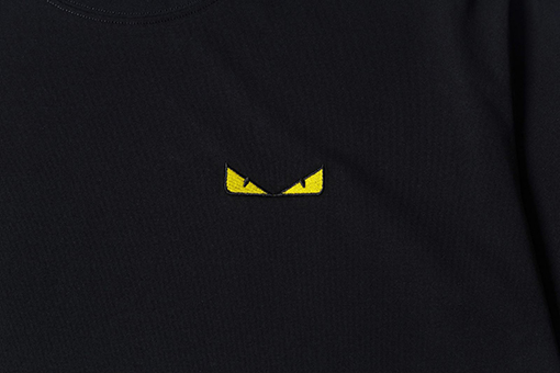 フェンディスーパーコピー  クラシックな刺繍ロゴアルファベット半袖Tシャツ