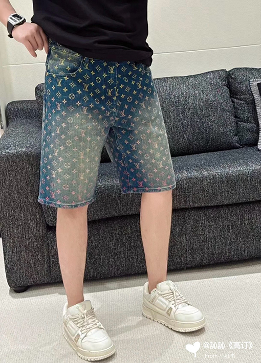 ルイヴィトンコピー  新しい ジャカードデニムパンツ
