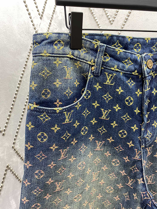 ルイヴィトンコピー  新しい ジャカードデニムパンツ