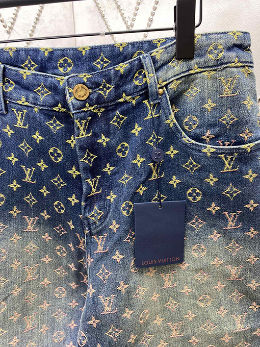 ルイヴィトンコピー  新しい ジャカードデニムパンツ