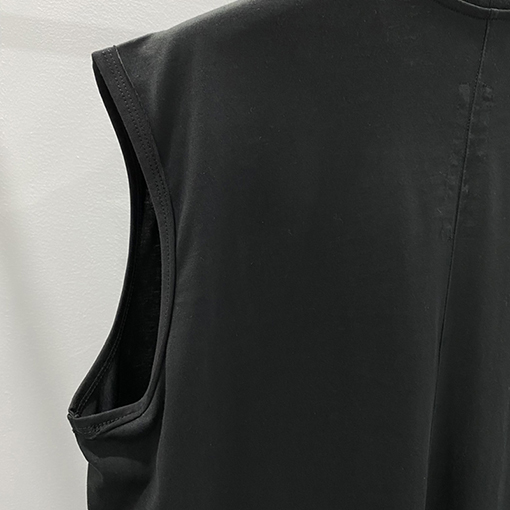 リックオウエンス  プリントロゴノースリーブTシャツ