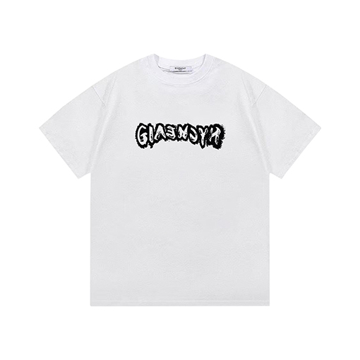 ジバンシイコピー  ロゴプリントラウンドネック半袖Tシャツ