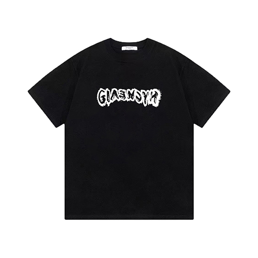 ジバンシイコピー  ロゴプリントラウンドネック半袖Tシャツ