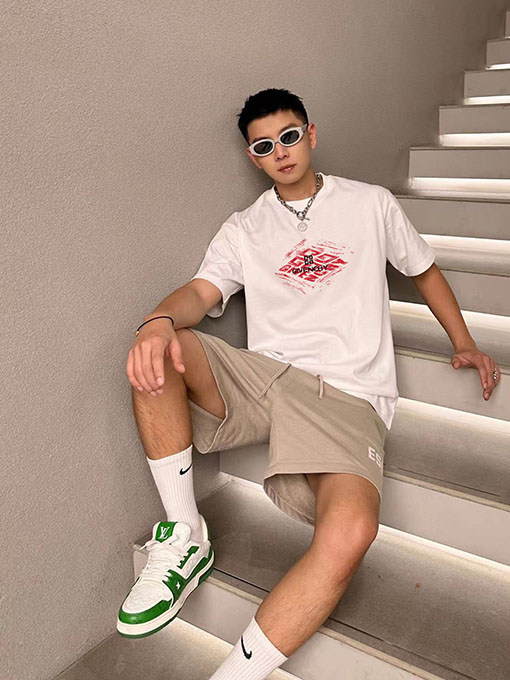 ジバンシイ ロゴプリントファッション半袖Tシャツ