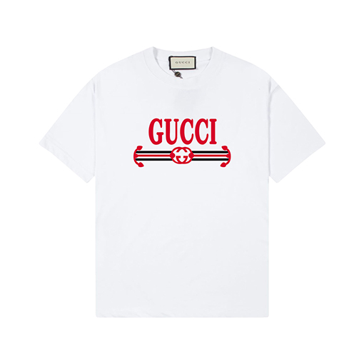 グッチスーパーコピー クラシックロゴプリント半袖Tシャツ