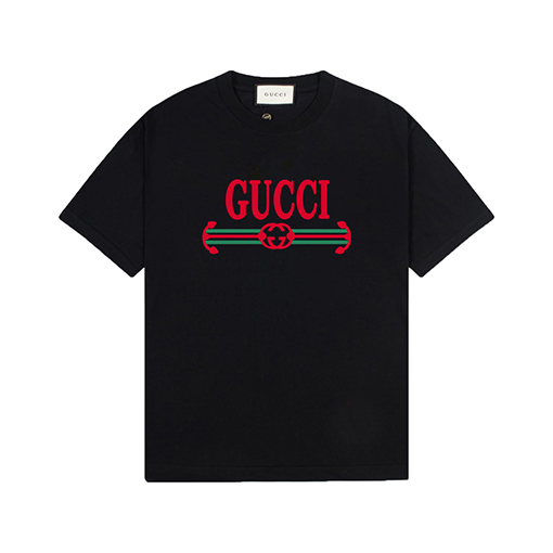 グッチスーパーコピー クラシックロゴプリント半袖Tシャツ