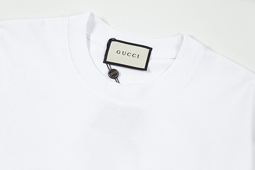 グッチコピー  ロゴプリントラックリブファッション半袖Tシャツ