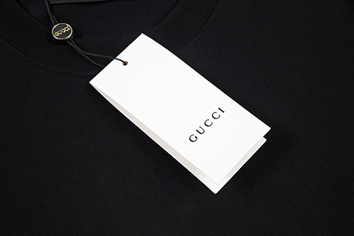 グッチコピー  ロゴプリントラックリブファッション半袖Tシャツ