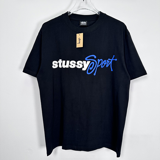 ステューシー    アルファベットプリントスポーツ半袖Tシャツ