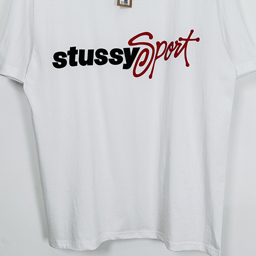 ステューシー    アルファベットプリントスポーツ半袖Tシャツ