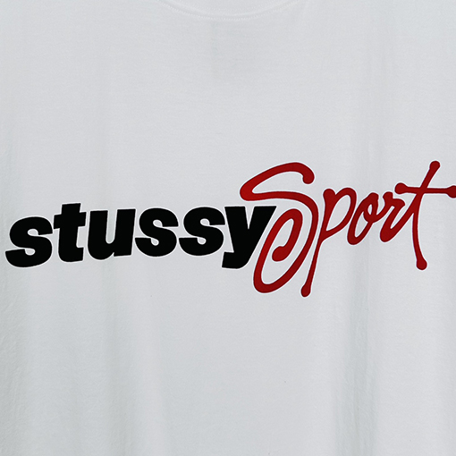 ステューシー    アルファベットプリントスポーツ半袖Tシャツ