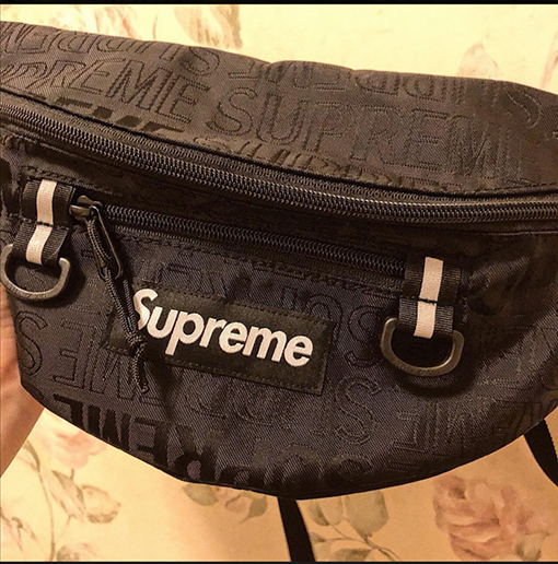 シュプリーム   Supreme ダークフラワーロゴジャカードウエストバッグ
