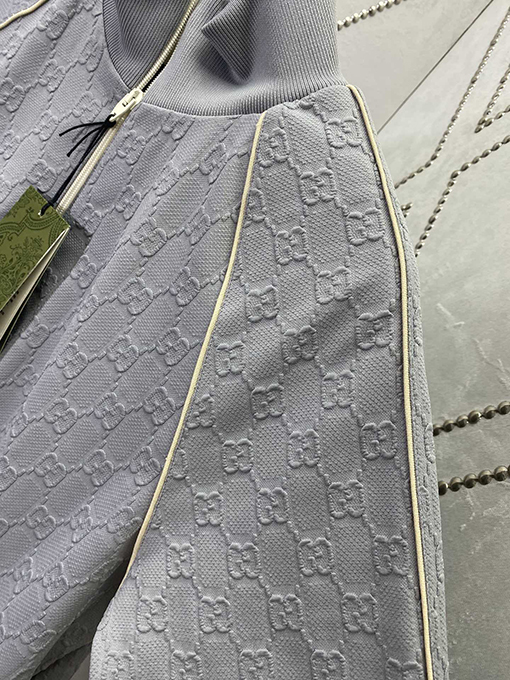 グッチ GG ストレッチナイロンジャカードジップアップジャケット