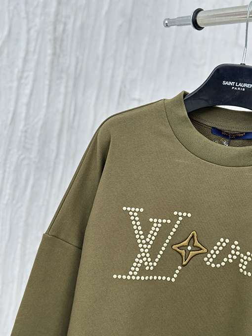 ルイヴィトン 新しいフィドンウィッシュネイル LV アルファベットクルーネックパーカー